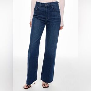 Column High-Rise Trouser Denim